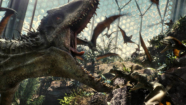 The Indominus rex in Jurassic World