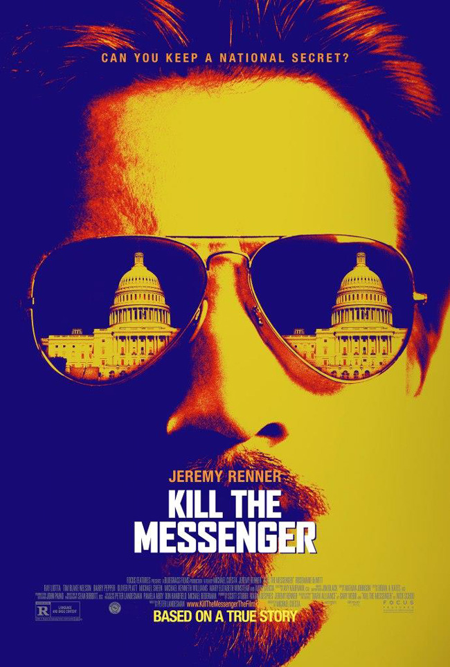 The movie poster for Kill the Messenger starring Jeremy Renner