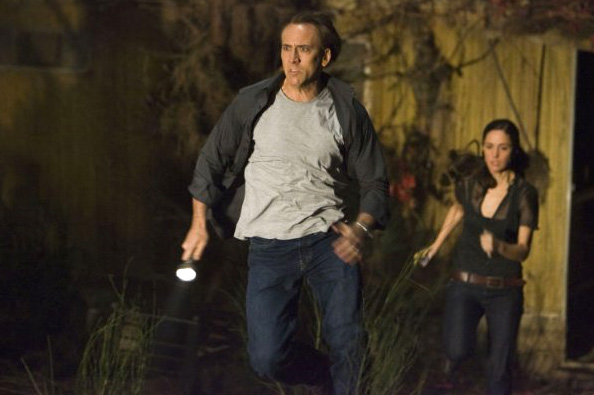 Nicolas Cage (left) and Rose Byrne in Knowing