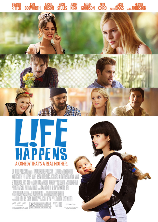 The movie poster for L!fe Happens with Kate Bosworth, Jason Biggs and Krysten Ritter