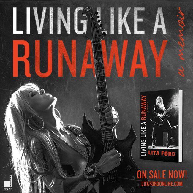 Lita Ford's new memoir Living Like a Runaway