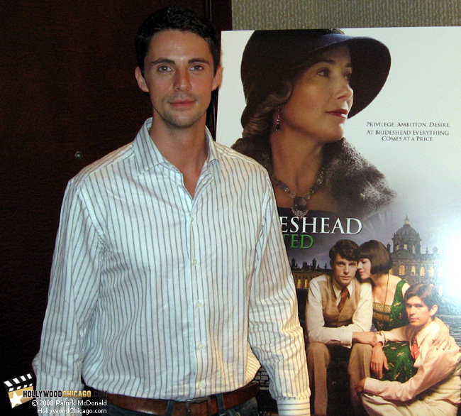 Actor Matthew Goode for Brideshead Revisited in Chicago on July 10, 2008