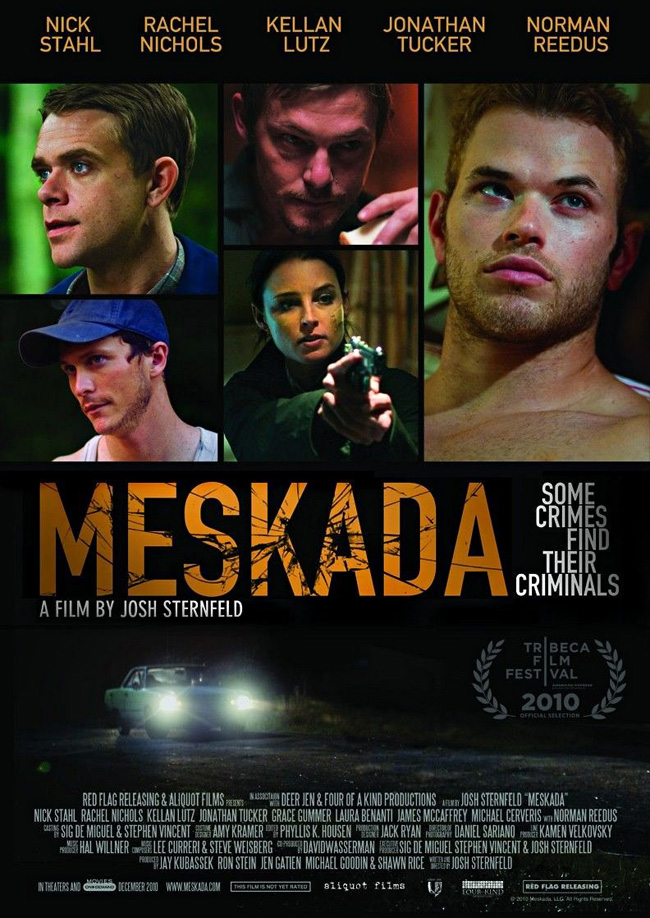 The movie poster for Meskada with Kellan Lutz and Nick Stahl