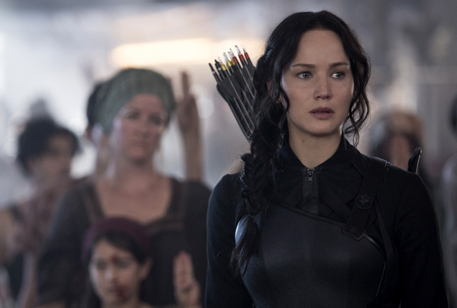 Jennifer Lawrence in The Hunger Games: Mockingjay - Part 1