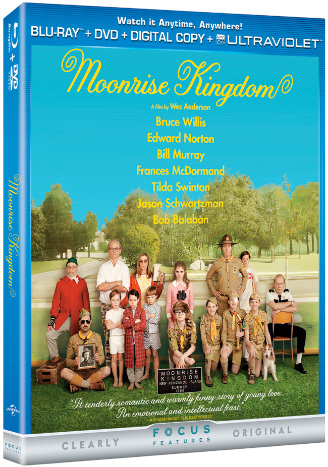 Moonrise Kingdom released on Blu-ray and DVD combo pack on Oct. 16, 2012