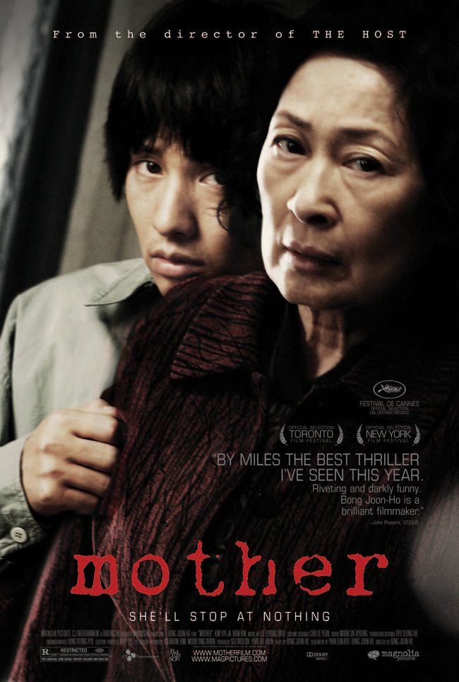 The movie poster for Mother from the award-winning director of The Host