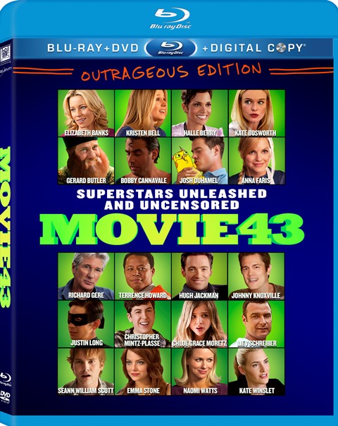 Movie 43 was released on Blu-ray and DVD on June 18, 2013