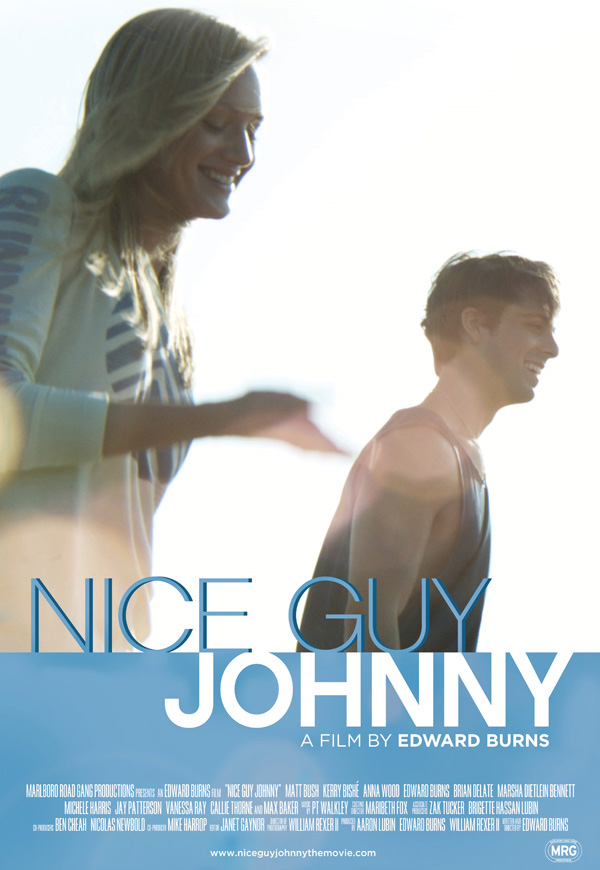 The movie poster for Nice Guy Johnny from writer and director Edward Burns