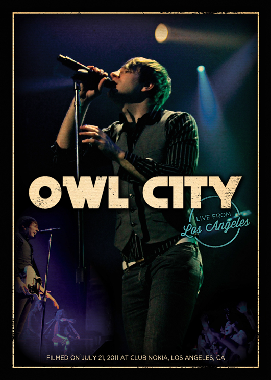 Owl City: Live From Los Angeles is available on Feb 7, 2012 on Blu-ray and DVD