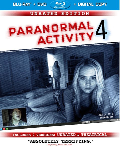 Paranormal Activity 4 was released on Blu-ray and DVD on January 29, 2013