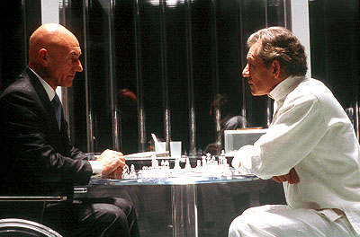 Ian McKellen and Patrick Stewart in X-Men.