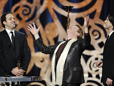 Philippe Petit of Man on Wire at the 2009 Oscars