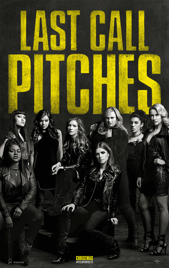 The movie poster for Pitch Perfect 3 starring Anna Kendrick