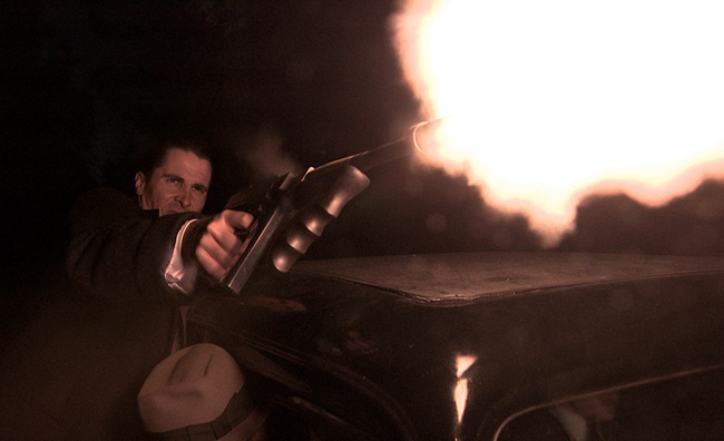 Christian Bale in Public Enemies with Johnny Depp from Michael Mann