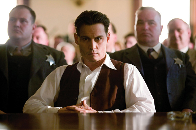 Johnny Depp in Public Enemies from Michael Mann