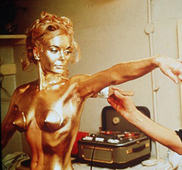 Shirley Eaton Gets the Gold Treatment in ‘Goldfinger’