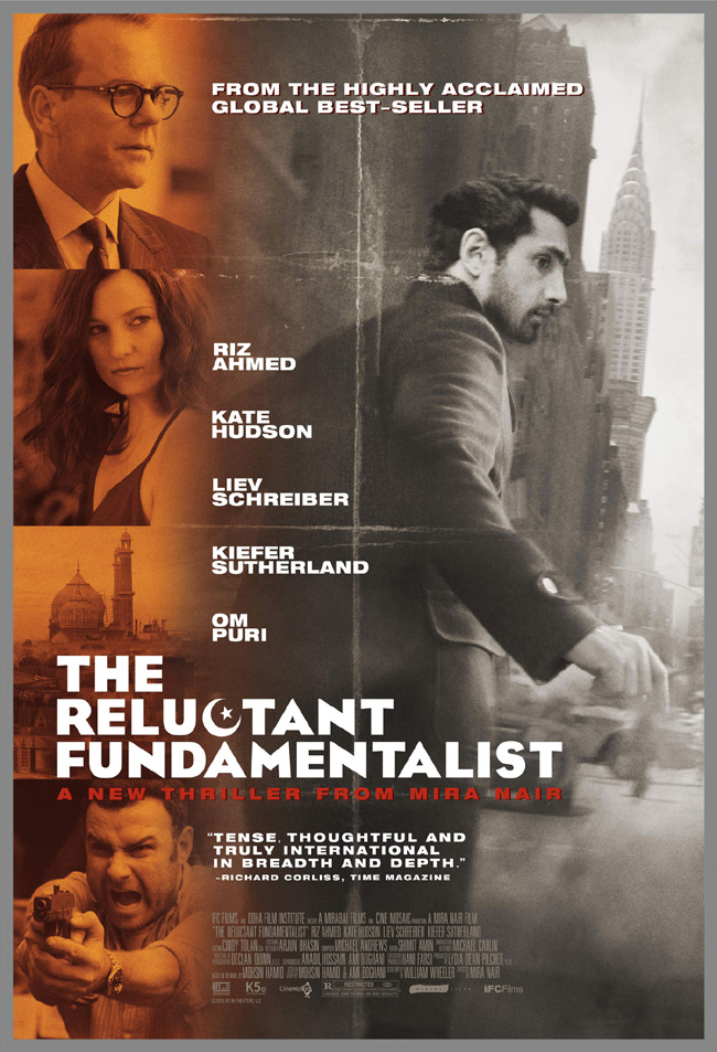 The movie poster for The Reluctant Fundamentalist starring Kate Hudson and Kiefer Sutherland