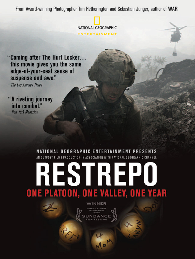 The poster for Restrepo from National Geographic Entertainment