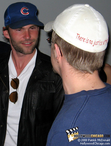 The Promotion co-star Seann William Scott (left) in Chicago on April 22, 2008