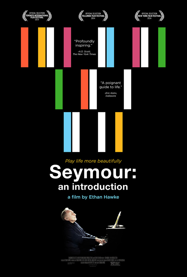 The movie poster for Seymour: An Introduction from Ethan Hawke on Seymour Bernstein