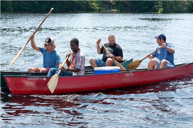 Rob (Rob Schneider), Marcus (David Spade), Eric (Kevin James), Kurt (Chris Rock) and Lenny (Adam Sandler).