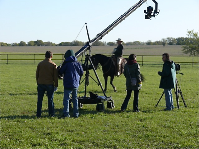 Buck Brannaman is filmed during the production of Cindy Meehl’s documentary Buck.