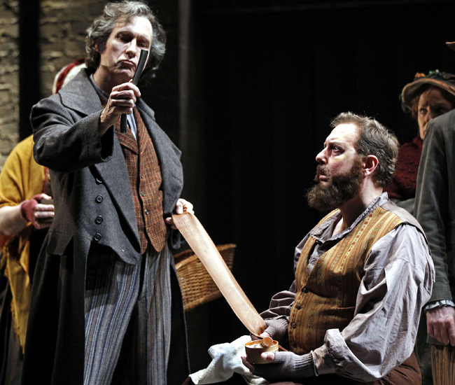 Gregg Edelman and Matthew Jones in Drury Lane Theatre's Sweeney Todd