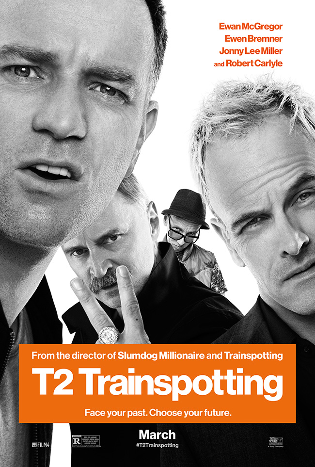 The movie poster for T2 Trainspotting starring Ewan McGregor