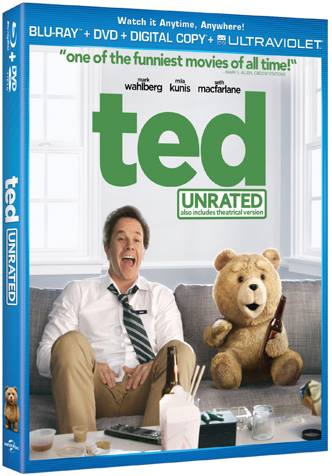 Ted comes to Blu-ray and DVD combo pack on Dec. 11, 2012