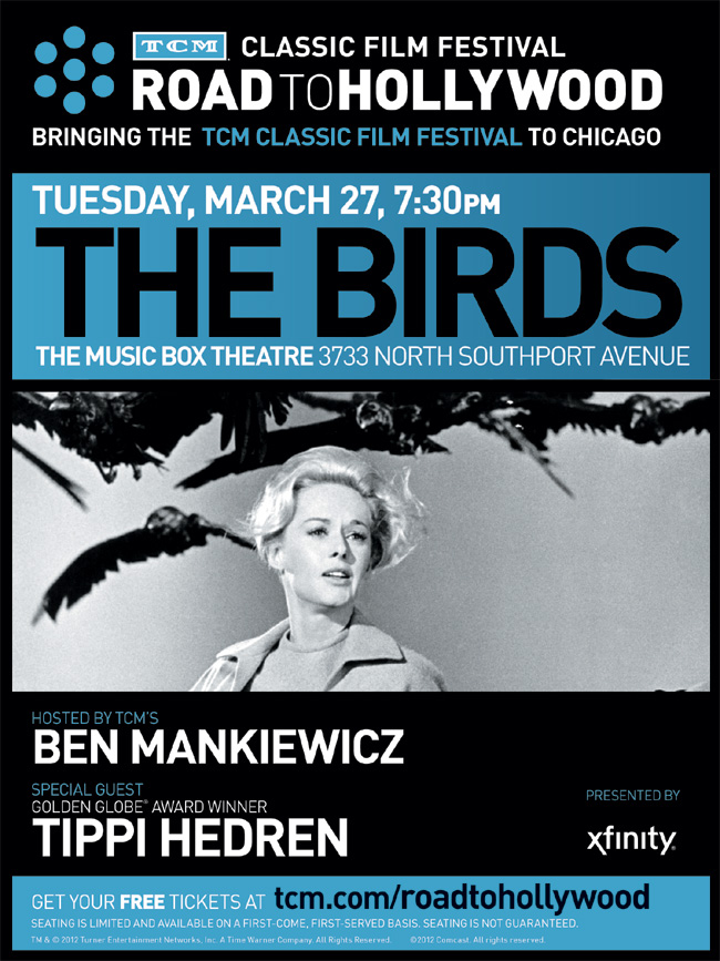 The Birds classic movie screening in Chicago from Turner Classic Movies