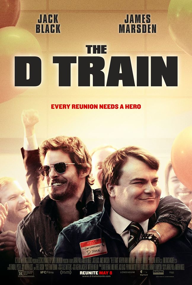 The movie poster for The D Train starring Jack Black and James Marsden