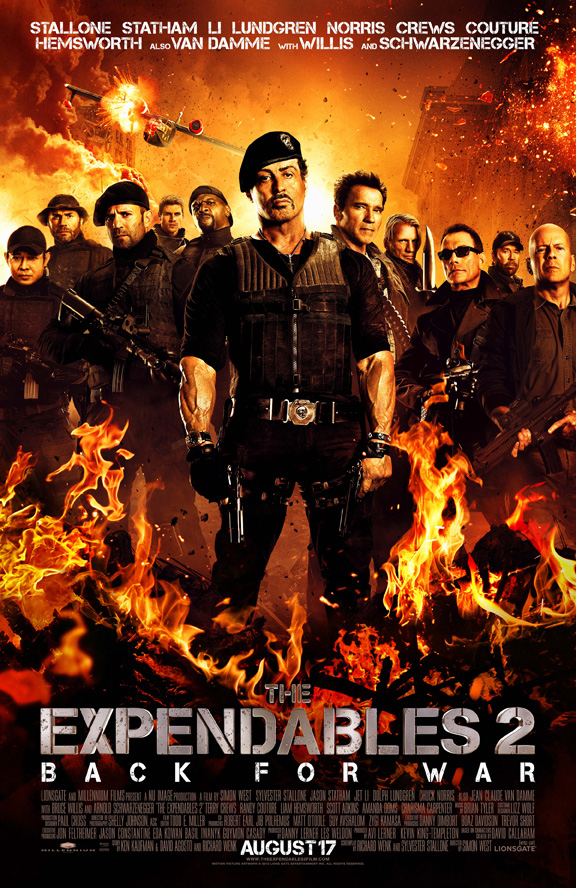 The Expendables 2 with Sylvester Stallone hits theatres on Aug. 17, 2012