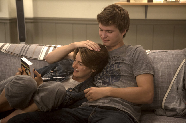 Shailene Woodley and Ansel Elgort in The Fault of Our Stars