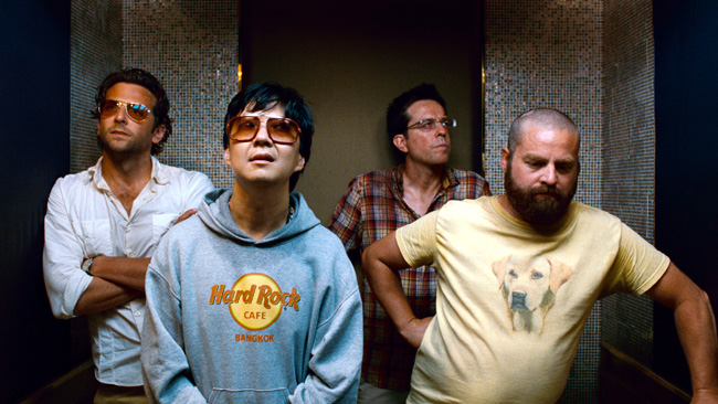 Bradley Cooper, Ken Jeong, Ed Helms and Zach Galifianakis in The Hangover Part II