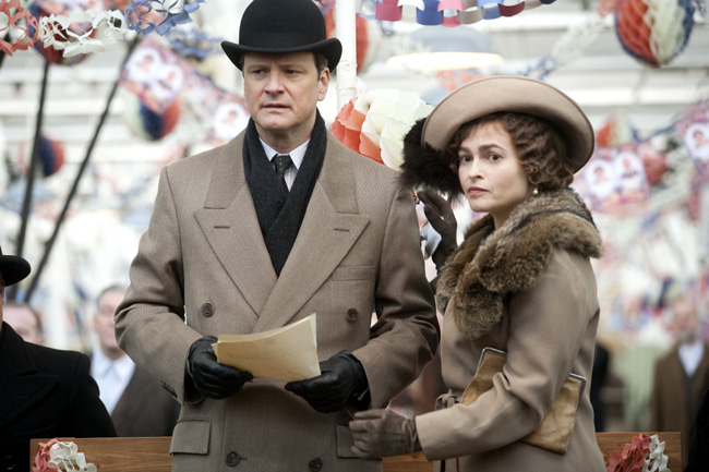 Colin Firth (left) and Helena Bonham Carter in The King's Speech