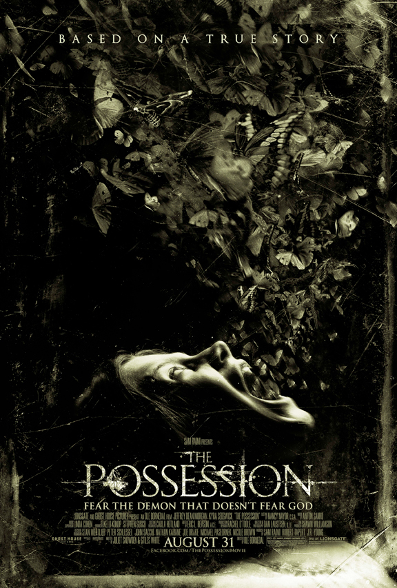 The Possession movie poster starring Jeffrey Dean Morgan from horror master Sam Raimi