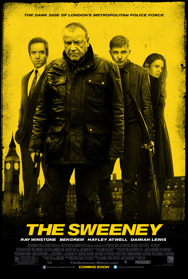 The movie poster for The Sweeney starring Ray Winstone