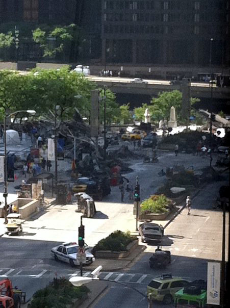 Transformers 3 filming in Chicago