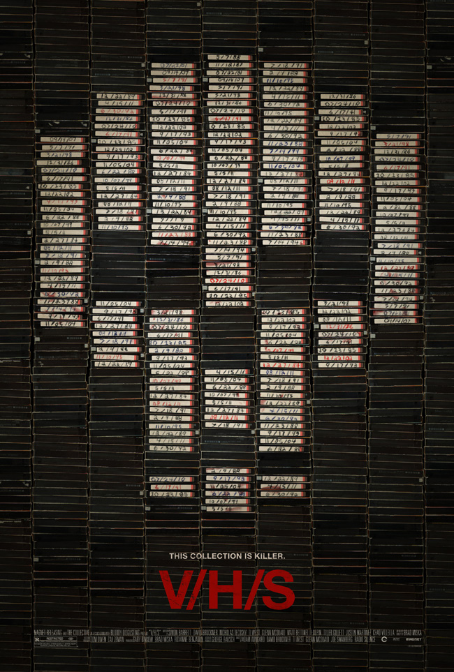 The movie poster for V/H/S