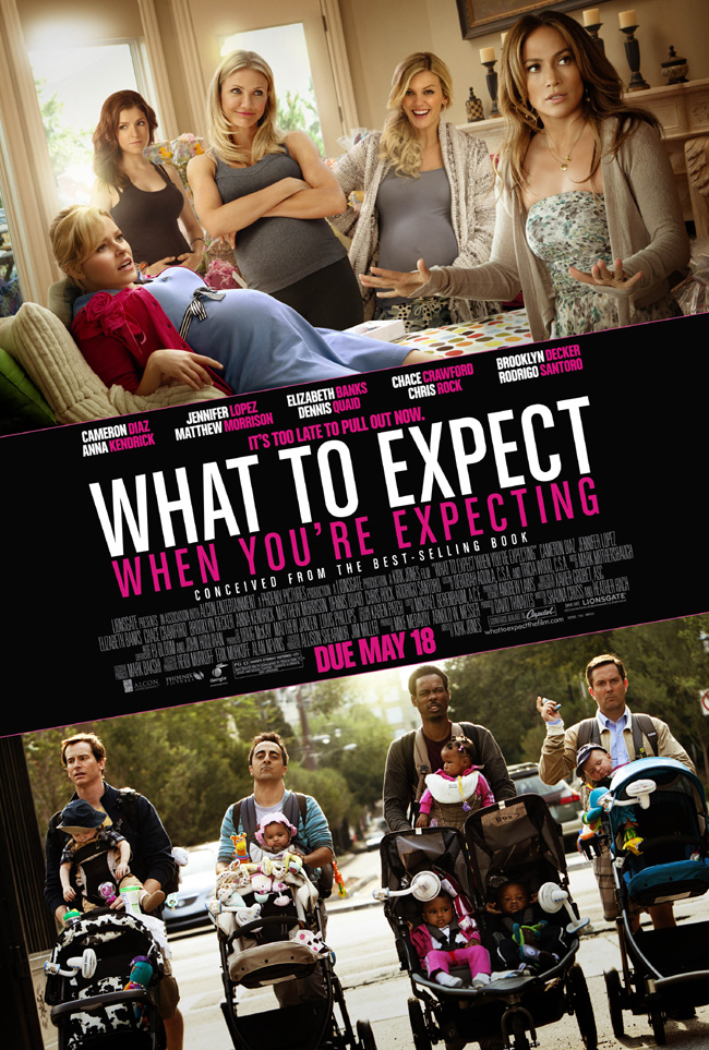 The movie poster for What to Expect When You're Expecting with Cameron Diaz