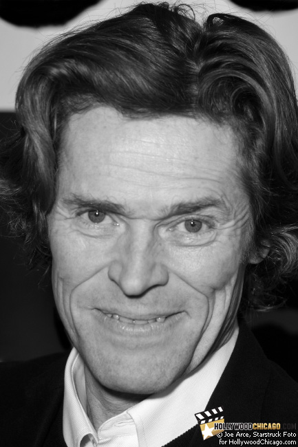 Willem Dafoe on the red carpet for the Chicago International Film Festival premiere of Antichrist.