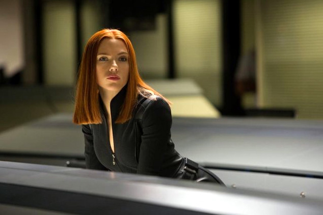 Scarlett Johansson as Natasha Romanoff/Black Widow in Captain America: The Winter Soldier