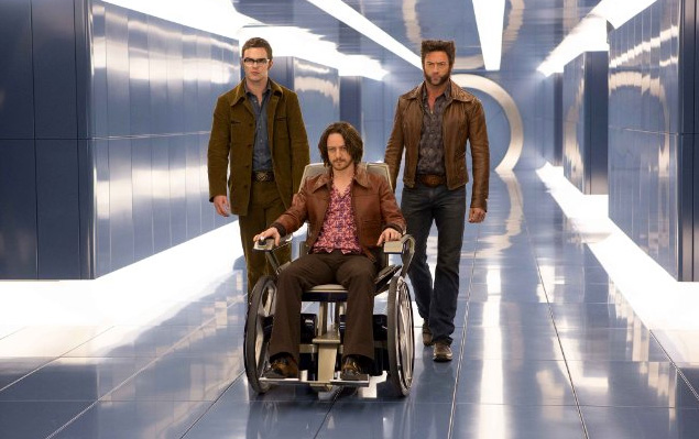 Nicholas Hoult, James McAvoy, Hugh Jackman