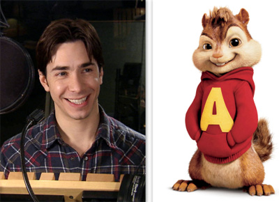 Justin Long plays the voice of Alvin in Alvin and the Chipmunks