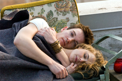 Jonathan Rhys Meyers and Keri Russell in August Rush