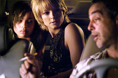 Zoe Kravitz, Jodie Foster and Victor Colicchio in The Brave One