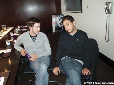 Adam Brody and Jon Kasdan: Photo by Adam Fendelman