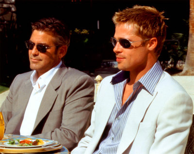 George Clooney and Brad Pitt