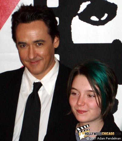 John Cusack and Shelan O'Keefe in Chicago on Oct. 12, 2007 at the Chicago International Film Festival for Grace is Gone