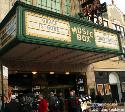 John Cusack and Shélan O’Keefe for Grace is Gone; photo by Adam Fendelman of HollywoodChicago.com